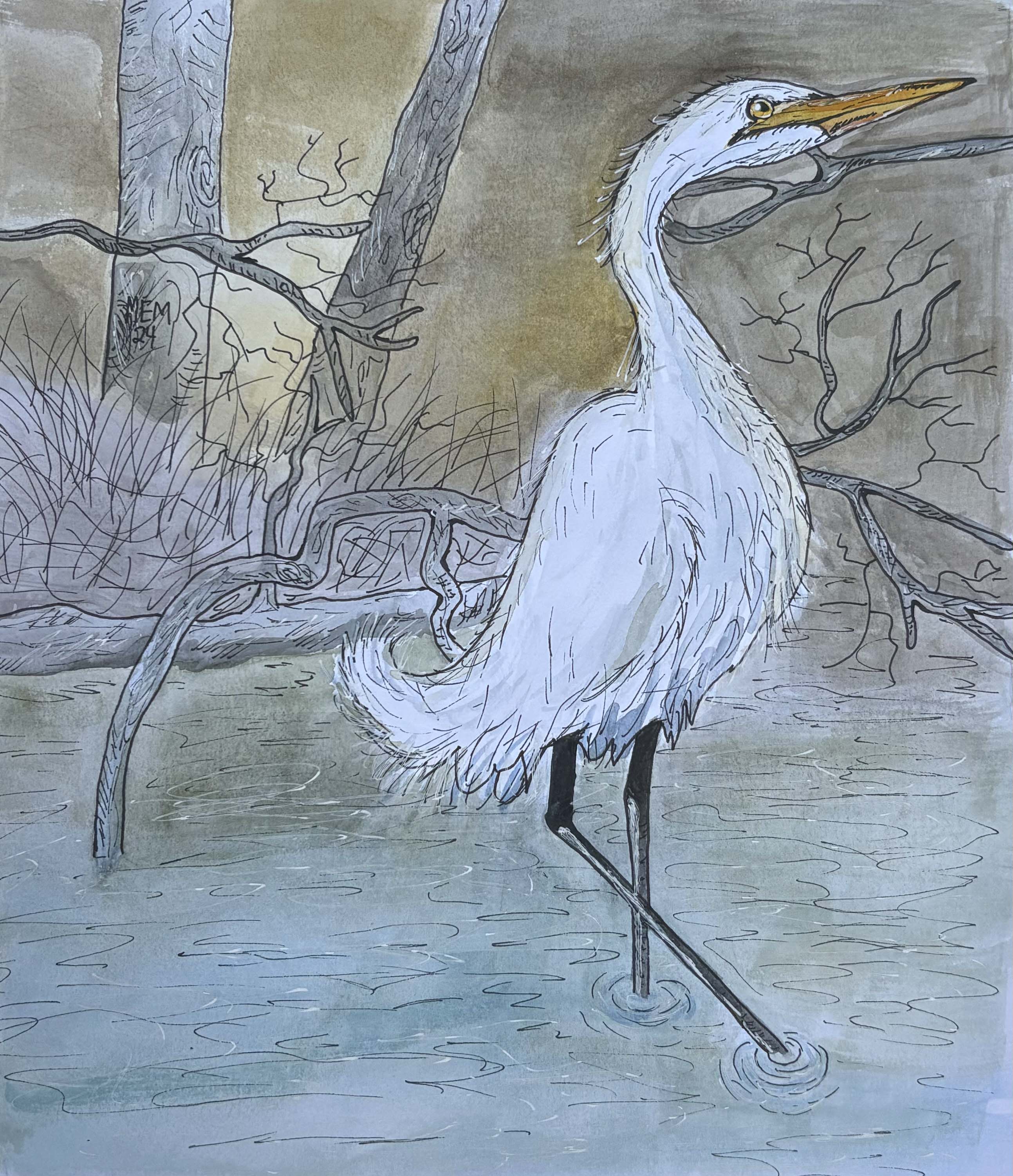 McKeown - Wading Egret