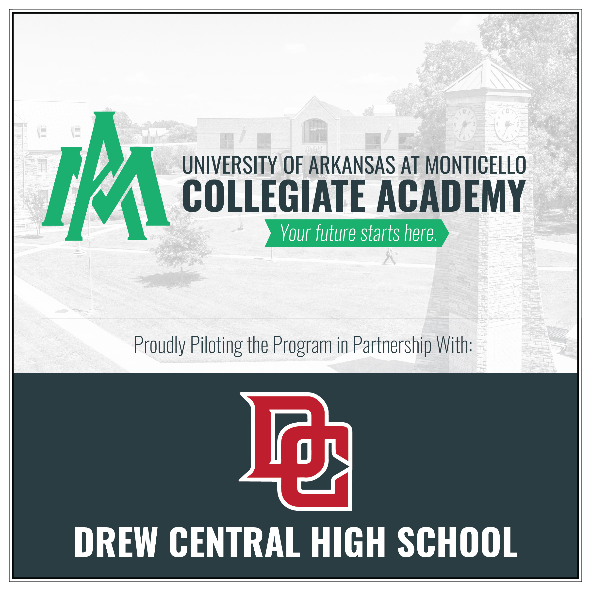 UAM Collegiate Academy Drew Central Pilot Program