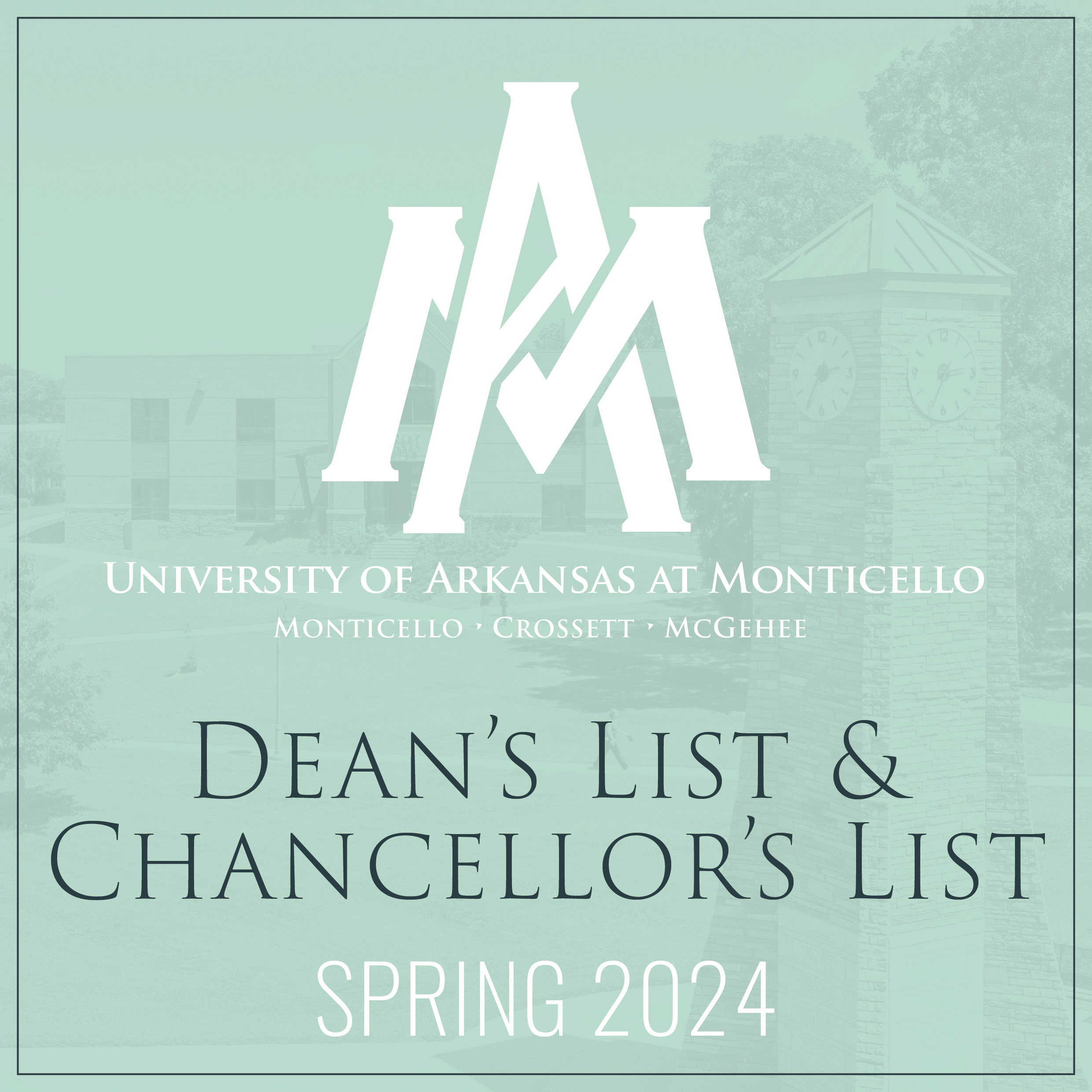 Spring 2024 Dean's and Chancellor's List