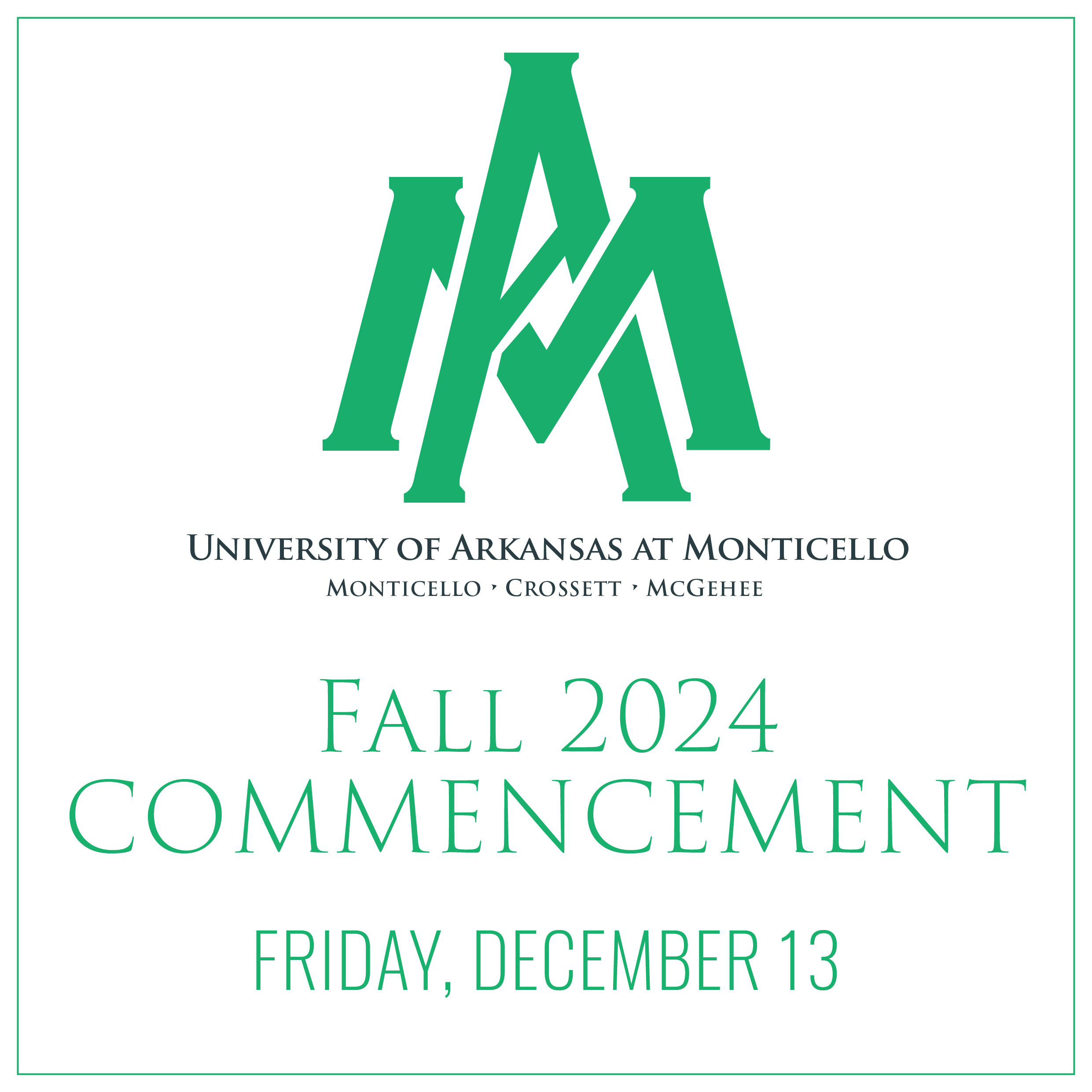 UAM Fall 2024 Commencement