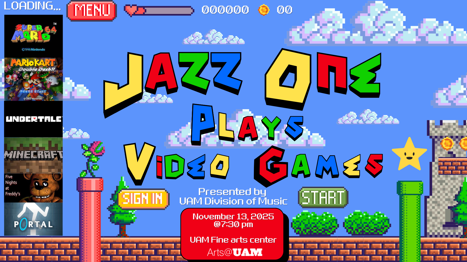 UAM Jazz One Video Game Concert